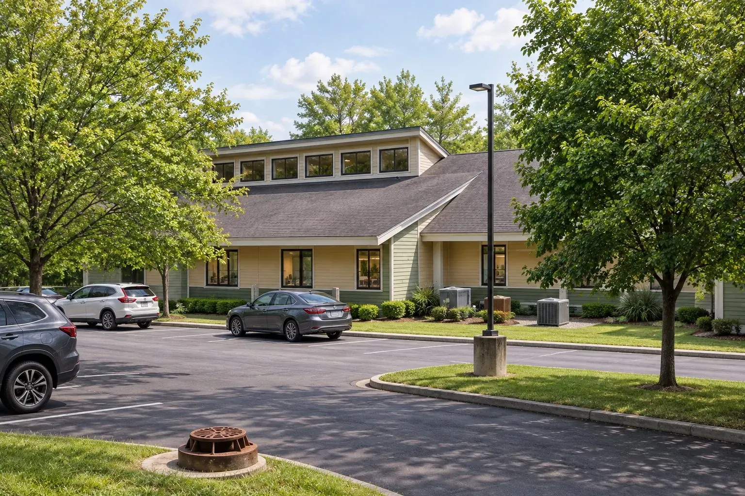 Free on-site parking at Timberline at Fall Creek, 7125 Fall Creek Rd N, Indianapolis