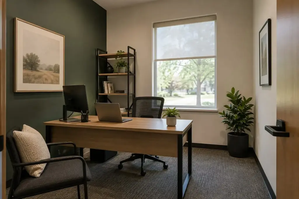Private office at Timberline at Fall Creek in Indianapolis, IN