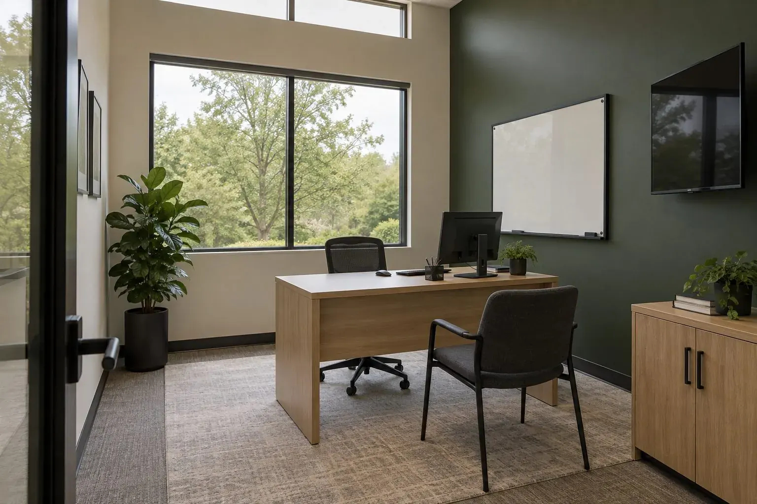 Small office at Timberline at Fall Creek in Indianapolis, IN