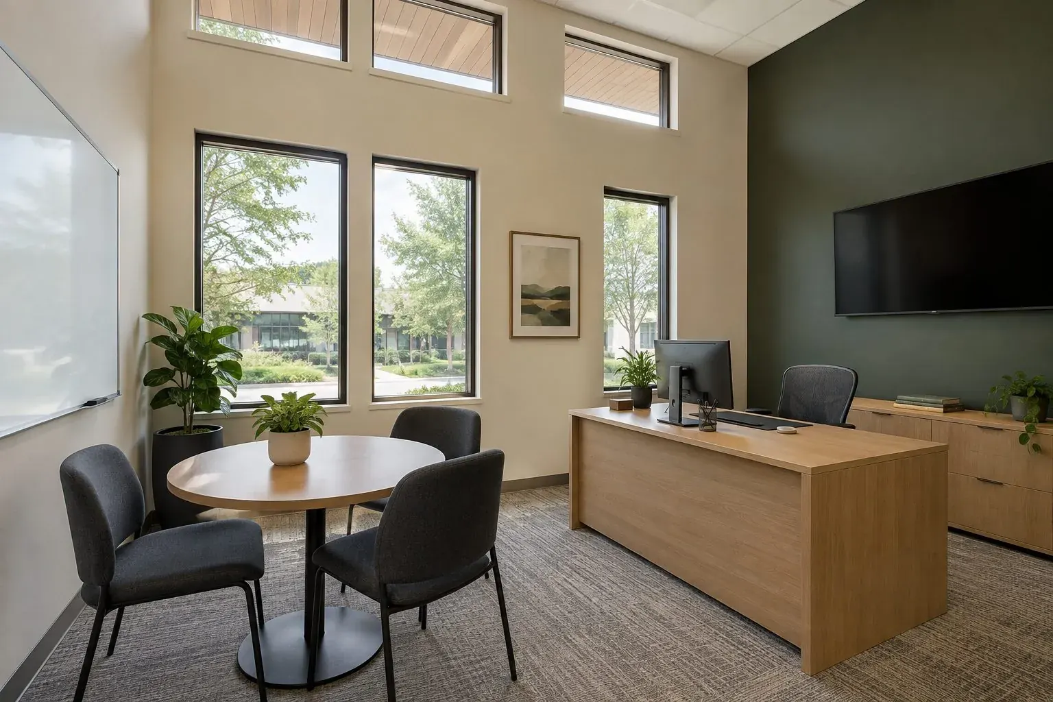Studio office at Timberline at Fall Creek in Indianapolis, IN